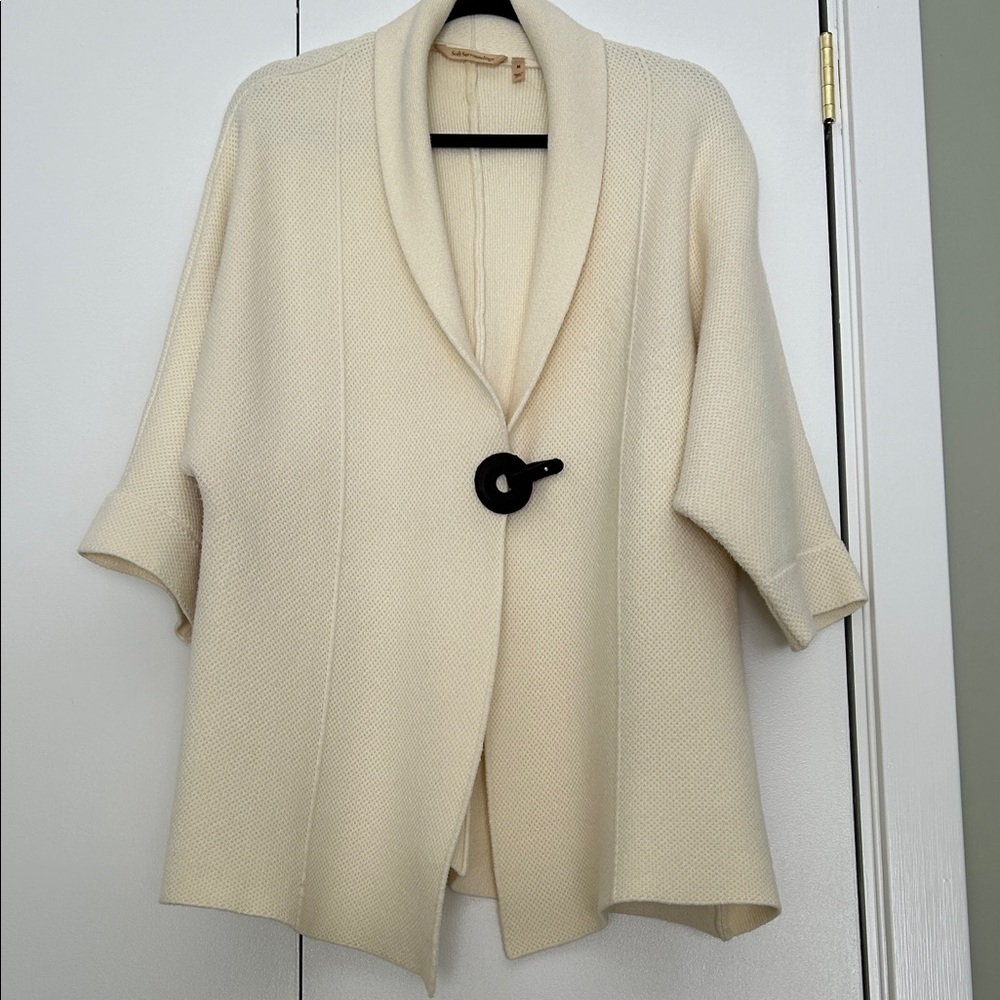 Soft Surroundings Cream Sweater Jacket